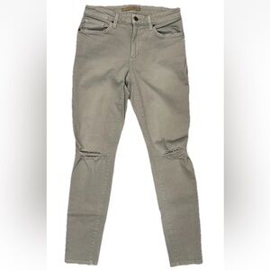 WOMEN’S JOE’S GRAY SKINNY DISTRESSED RIPPED JEANS, SIZE: 27, RN#106214